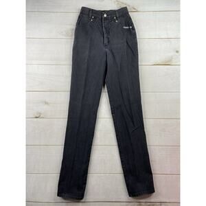 Roughrider By Circle T Jeans Women's 4 Black Vintage 80s Western Rodeo Cowgirl